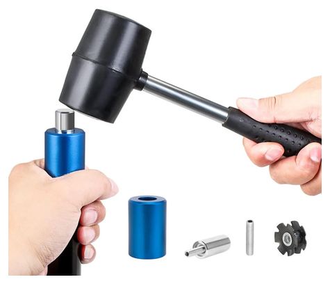 Outil d’installation pour écrou étoile de fourche – Kit complet aluminium CNC 28 6 mm