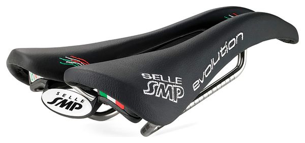 SMP Evolution Saddle Black Steel Rails 