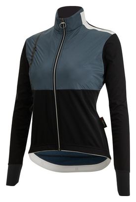 Santini Vega Absolute Black Women's Long Sleeve Jacket
