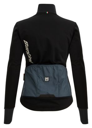 Santini Vega Absolute Black Women's Long Sleeve Jacket