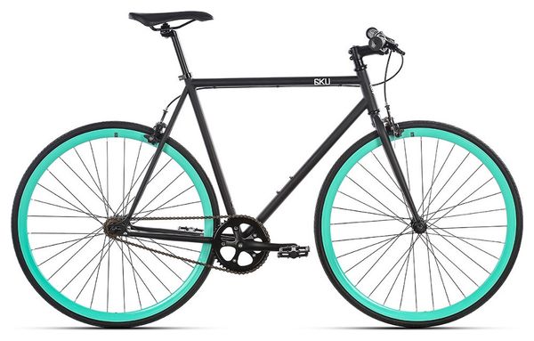 6KU Beach Bum Fixie Bike Black Teal