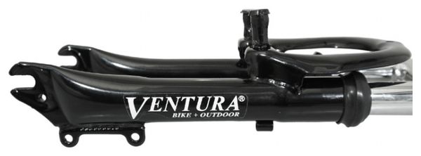 Fourche VTT Alu – Débattement 80mm, Pivot Fileté 1'' (22.2mm) – Noir Mat – NEUVE