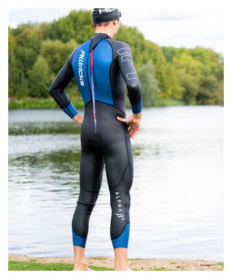 Huub Alpha-Beta x Alltricks Neopreen Wetsuit Zwart / Blauw