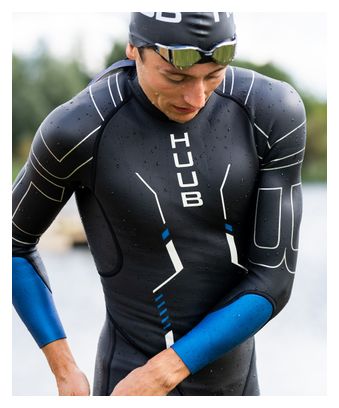 Huub Alpha-Beta x Alltricks Neoprenanzug Schwarz / Blau