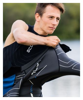 Muta in neoprene Huub Alpha-Beta x Alltricks Nero / Blu