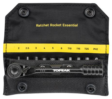 Clé à Cliquets Topeak Ratchet Rocket Essential avec Embouts en Acier Trempé