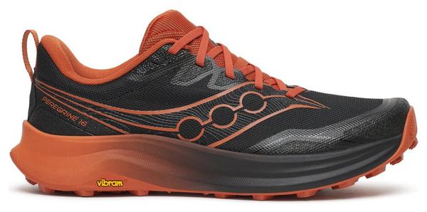 Scarpe da trail Saucony Peregrine 16 Nero/Arancione Uomo