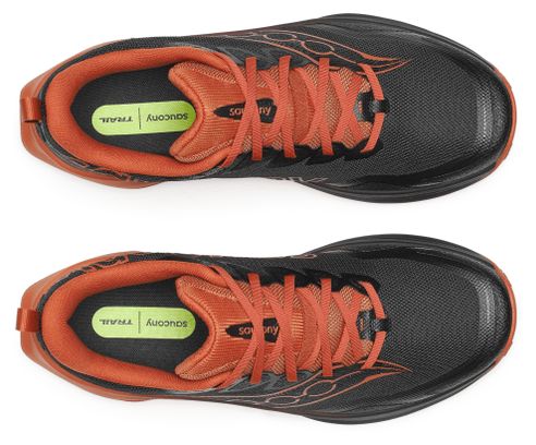 Scarpe da trail Saucony Peregrine 16 Nero/Arancione Uomo