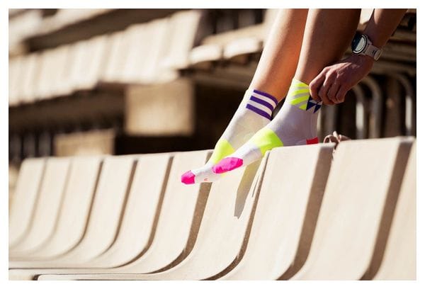 Chaussettes Incylence Ultralight Elements Short Blanc/Rose