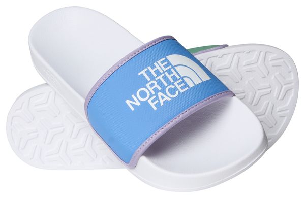 Chanclas The North Face Base Camp Slide III Blanco/Azul/Verde para mujer