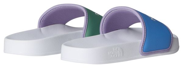 Chanclas The North Face Base Camp Slide III Blanco/Azul/Verde para mujer