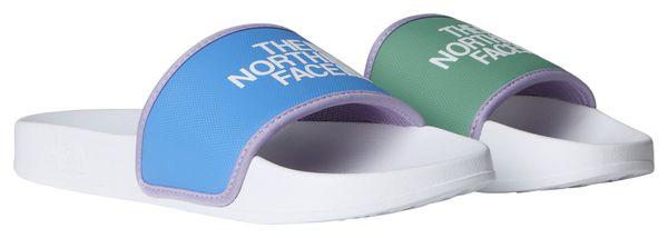 Chanclas The North Face Base Camp Slide III Blanco/Azul/Verde para mujer