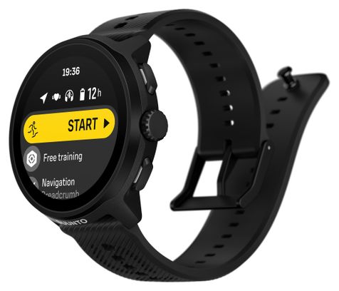 Suunto GPS Horloge Run Siliconen Bandje Helemaal Zwart
