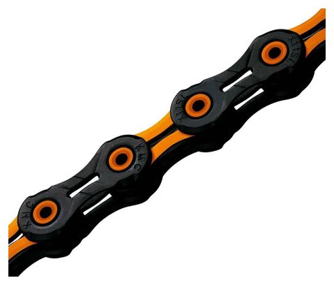 KMC Dlc11 Fietsketting Zwart/Oranje 118 schakels
