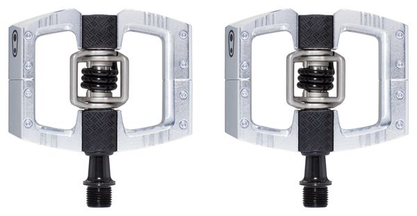 Paire de Pédales Automatiques Crankbrothers Mallet DH - Silver Edition Argent High-Polished