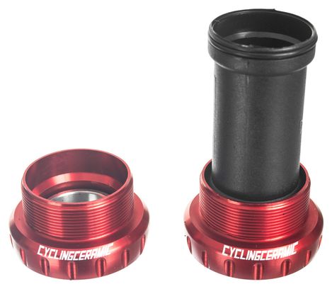 Boitier de Pédalier CyclingCeramic BSA Sram GXP Rouge