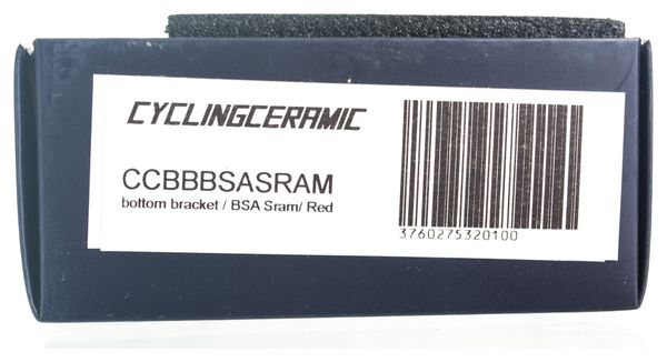 Boitier de Pédalier CyclingCeramic BSA Sram GXP Rouge