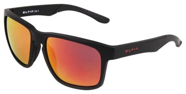 Lunettes Eltin Grant Noir Mat et Rouge