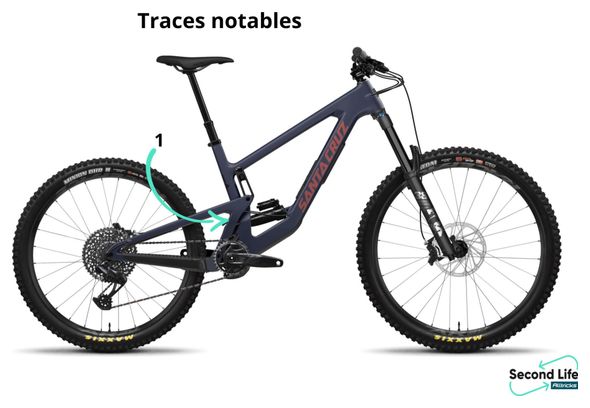 Refurbished product - Santa Cruz Nomad 6 Carbon C Sram GX Eagle 12V 29/27.5'' Blue Matt mountain bike