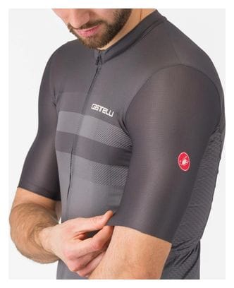 Castelli Simbolo Kurzarm Trikot Herren Grau Schwarz