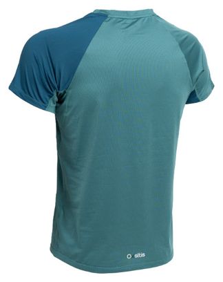 Maillot de manga corta Oxsitis X-Train Hombre Verde/Azul