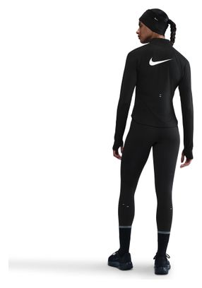 Haut 1/4 zip Nike Tempo Swoosh Run Noir Femme