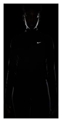 Haut 1/4 zip Nike Tempo Swoosh Run Noir Femme