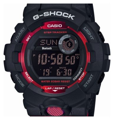 Casio G-Shock G-Squad Reloj GBD-800-1ER Negro Rojo