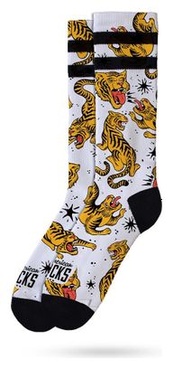 Tiger King - Chaussettes Graphiques Techniques Coolmax - Cyclisme  Running et Sport