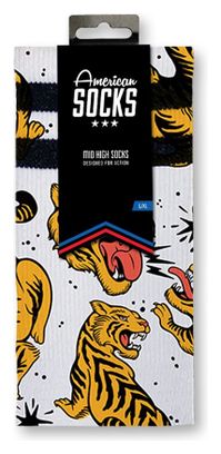 Tiger King - Chaussettes Graphiques Techniques Coolmax - Cyclisme  Running et Sport