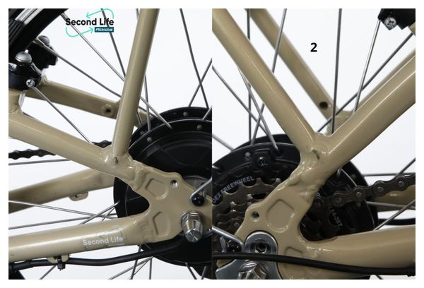 Prodotto ricondizionato - Bicicletta elettrica pieghevole Marcus Shimano Tourney 6V 418 Wh 20'' Beige Avorio