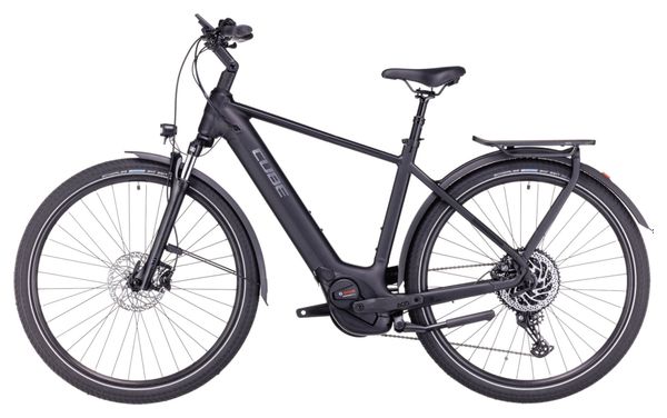 Cube Touring Hybrid Pro 625 Elektrische Hybride Fiets Shimano Deore 11S 625 Wh 700 mm Zwart 2024