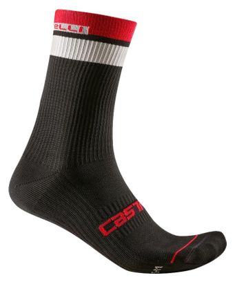 Castelli Gara Thermal 18 Calze Nero/Rosso