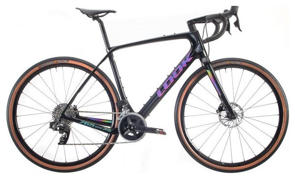 Gravel Bike Look 765 GravelRS Sram Rival AXS 12V 700 mm Schwarz