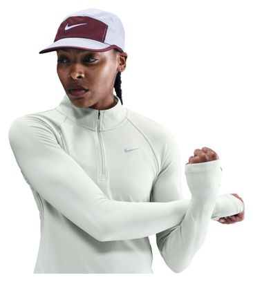 Nike Tempo Swoosh Run Grau Damen 1/4-Zip-Top