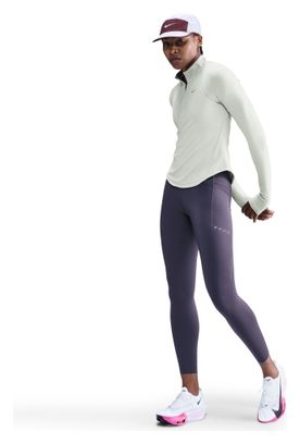 Nike Tempo Swoosh Run Grau Damen 1/4-Zip-Top