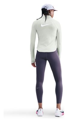 Nike Tempo Swoosh Run Grau Damen 1/4-Zip-Top