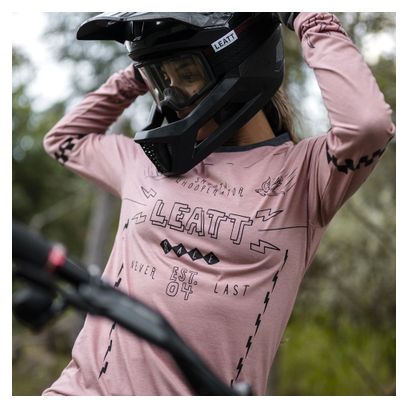 Maglia a maniche lunghe Leatt Gravity 3.0 rosa da donna