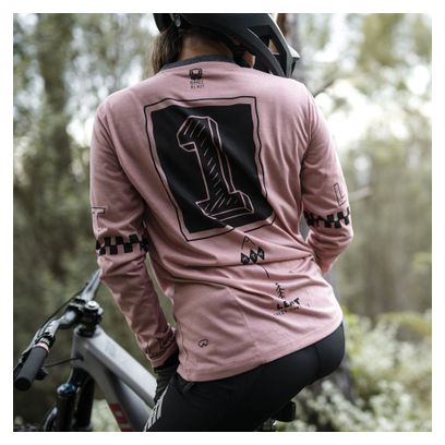 Maglia a maniche lunghe Leatt Gravity 3.0 rosa da donna