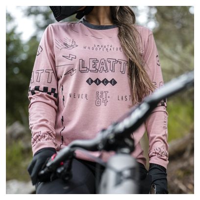 Maglia a maniche lunghe Leatt Gravity 3.0 rosa da donna