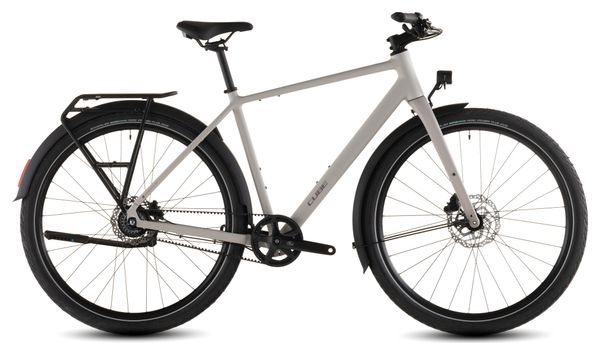 Cube Editor Pro FE Bicicletta da fitness Shimano Nexus 8S con trasmissione a cinghia 700 mm Beige/Grigio avena 2026