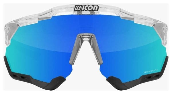 Lunettes SCICON Aeroshade XL Cristal Brillant / Bleu Miroir