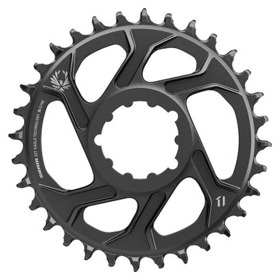 Plato SRAM X-SYNC EAGLE de montaje directo, 6mm Offset 12 Velocidades, Negro