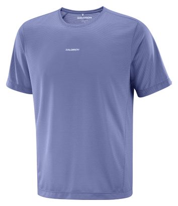 Salomon SHKout Core Blue Men's Short Sleeve Shirt