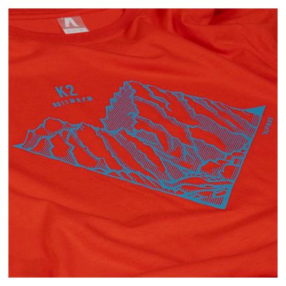 T-shirt de randonnée Alpinus Skilbrum rouge - Homme