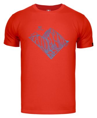 T-shirt de randonnée Alpinus Skilbrum rouge - Homme