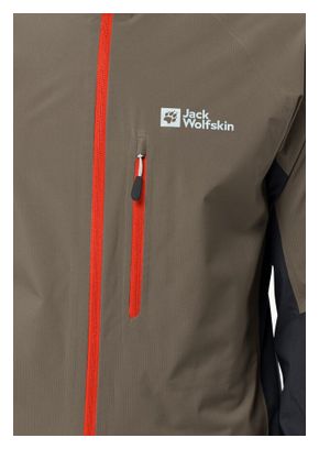 Jack Wolfskin Morobbia 2.5L Waterproof Jacket Brown/Black