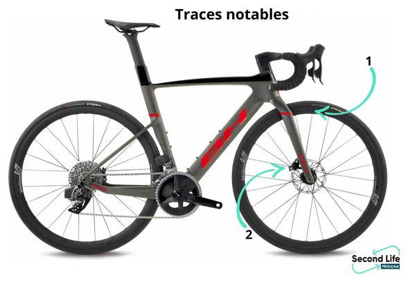 BH Aerolight Sram Rival eTap AXS 12V 700 mm Grey Red 2022