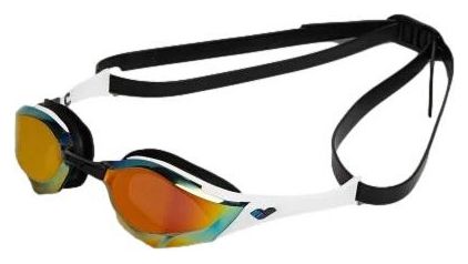 Arena Cobra Edge Swipe Schwimmbrille Verspiegelte Gläser Gelb Weiß Schwarz