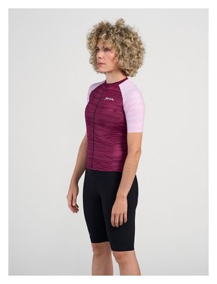 Spiuk Top Ten Short Sleeve Jersey Bordeaux/Rose